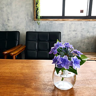 あじさい 壁紙diyのインテリア 手作りの実例 Roomclip ルームクリップ