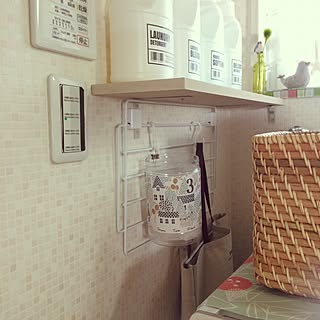バス/トイレ/サニタリー収納/サニタリー/2017.7.20/カレンダーリメイク...などのインテリア実例 - 2017-07-20 09:15:41