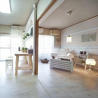 部屋全体/シャビーシック/賃貸でも楽しく/プチリノベ/賃貸でも諦めない!...などのインテリア実例 - 2016-02-17 22:43:49