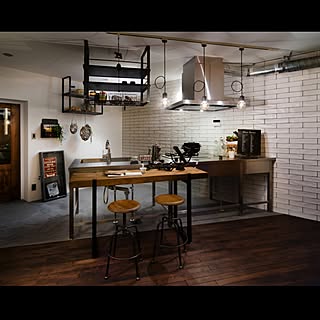 キッチン アメリカンテイストのインテリア実例 Roomclip ルームクリップ