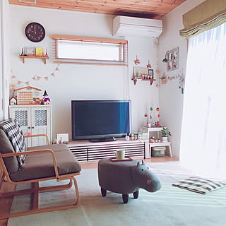 プレ企画開催中♡/秋冬のラグに替えました⋆*❁*/ごちゃ混ぜインテリアの会/カバオくんの活用無限大✨笑/カバオのいる風景❁.*・゚...などのインテリア実例 - 2019-10-07 12:04:01