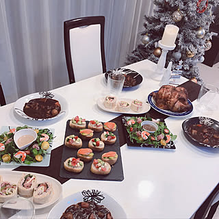 コストコ クリスマスディナーのインテリア実例 Roomclip ルームクリップ