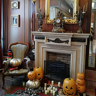 壁/天井/ハロウィン/ハロウィンディスプレイ/マントルピース/某ホテル...などのインテリア実例 - 2019-10-11 07:11:42