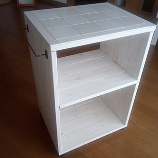 100均 キッチンワゴンdiyのインテリア 手作りの実例 Roomclip ルームクリップ