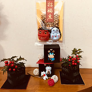 セリア 節分のインテリア実例 Roomclip ルームクリップ