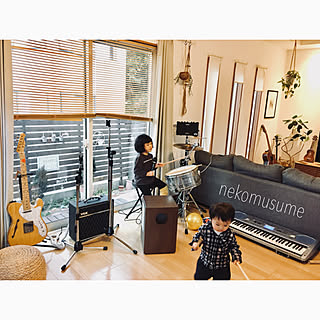 リビング/フェンダーテレキャス/VOXアンプ/ローランドモバイルAC/カホンDIY...などのインテリア実例 - 2018-01-12 20:41:38