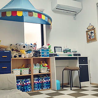 部屋全体/子供部屋&キッズスペース/こどものいる暮らし/ニトリ/青が好き...などのインテリア実例 - 2020-02-23 08:16:52