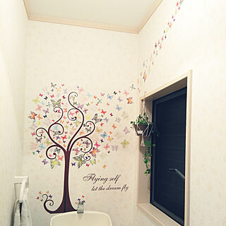 壁紙は小花柄 のインテリア実例 Roomclip ルームクリップ