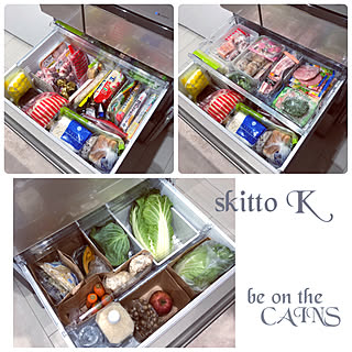 キッチン/野菜専用室収納/冷凍庫収納/冷蔵庫収納/大掃除...などのインテリア実例 - 2017-12-17 20:40:48