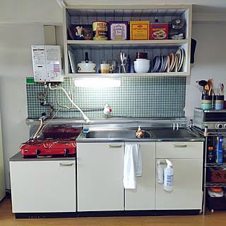 ガスコンロ 昭和レトロのおしゃれなインテリア・部屋・家具の実例 ...