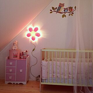 ベッド周り/kids room/Pink/Wall sticker/Canopiのインテリア実例 - 2013-02-04 20:31:30