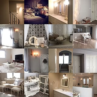 部屋全体/IG→millefleur_m/フレンチシック/ホテルライク/海外インテリアに憧れる/アンティークのインテリア実例 - 2016-12-31 15:35:46