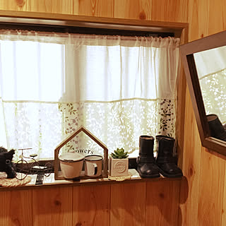 3coinsのカフェカーテン 長女のファーストブーツのインテリア実例 Roomclip ルームクリップ