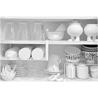 キッチン/食器棚/食器棚収納/収納/ホワイト...などのインテリア実例 - 2017-02-10 21:04:44