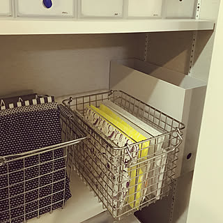 キッチン/scope version.R/ステンレスワイヤーバスケット/パントリー/無印良品 アクリル仕切りスタンドのインテリア実例 - 2018-04-07 20:11:12