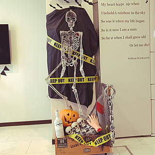 ハロウィン 骸骨のおしゃれなアレンジ・飾り方のインテリア実例 ...