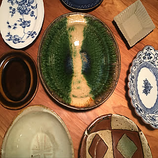 その他/リチャードジノリ/菱形の皿【田村文宏】/ルリ色の皿【廣政毅】/織部の食器...などのインテリア実例 - 2020-03-30 14:30:54