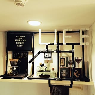 一人暮らし コーヒーメーカー置き場作りのインテリア レイアウト実例 Roomclip ルームクリップ