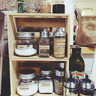 キッチン/スパイスボトル/スパイスラック/100均のインテリア実例 - 2016-01-25 23:25:03