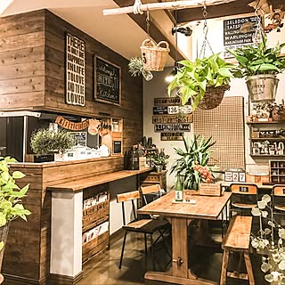 観葉植物 Cafe風のおしゃれなアレンジ 飾り方のインテリア実例 Roomclip ルームクリップ