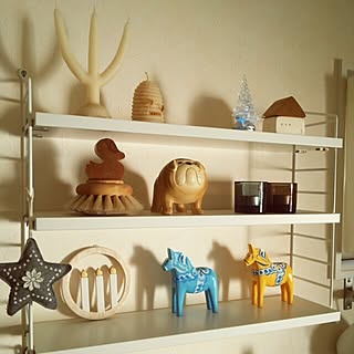 棚/ストリングポケット/クリスマス/北欧雑貨/北欧インテリア...などのインテリア実例 - 2014-11-10 20:39:48
