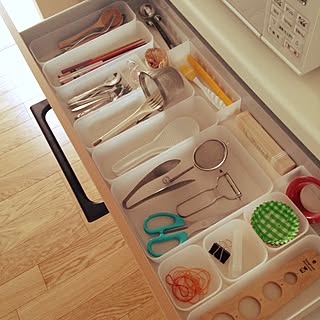 キッチン/引き出し収納/キッチン収納/ポリプロピレン収納/無印良品...などのインテリア実例 - 2017-05-01 08:18:33