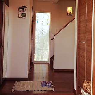 玄関/入り口/ナチュラルキッチン/ダイソー/目隠しシート/2016.6.3...などのインテリア実例 - 2016-06-03 08:10:00
