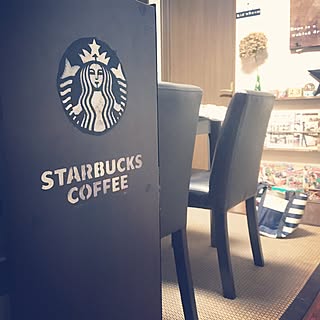 ステンシル スタバのロゴのインテリア実例 Roomclip ルームクリップ