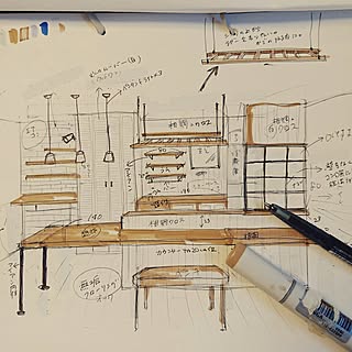 設計図のインテリア実例 Roomclip ルームクリップ