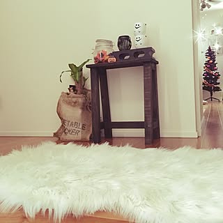 玄関/入り口/キャンドルホルダー/観葉植物/麻袋/ハロウィンツリー...などのインテリア実例 - 2016-09-12 12:17:36