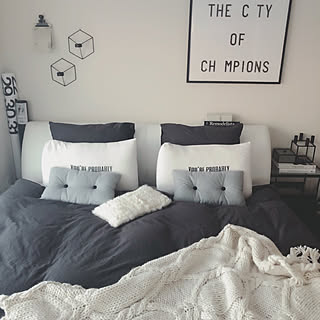 ベッド周り/モノトーン/ミックスインテリア/北欧/シンプル...などのインテリア実例 - 2018-12-30 00:38:51