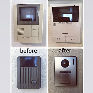 インターホン 建売住宅のおしゃれなアレンジ 飾り方のインテリア実例 Roomclip ルームクリップ