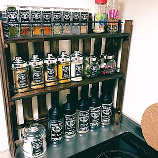 キッチン/スパイスボトル/スパイスラック/セリア/DIYのインテリア実例 - 2016-01-06 18:04:44