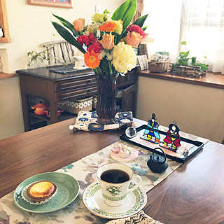 箸置き/南部鉄器の水挿し/昨日は誕生日でした♪/ノリタケカップソーサー/aikko さん...などのインテリア実例 - 2020-02-23 17:31:50