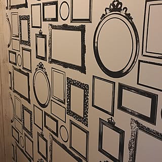 額縁柄のインテリア実例 Roomclip ルームクリップ
