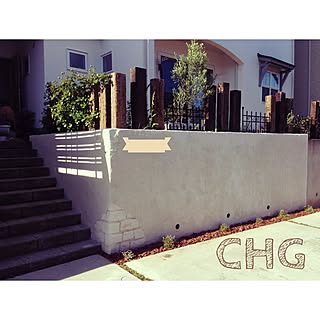 壁/天井/観葉植物/薔薇/モルタル造形/エイジング塗装...などのインテリア実例 - 2016-05-13 16:28:42