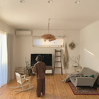 無垢材/無垢材の床/子どもと暮らす/緑のある暮らし/子どものいる暮らし...などのインテリア実例 - 2020-01-21 16:45:31