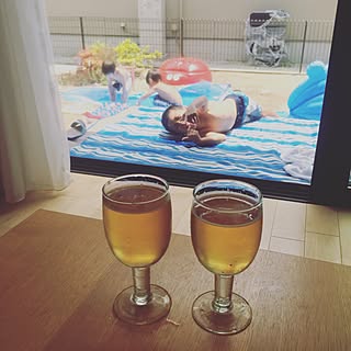 キッチン/プール遊び/お庭プール/庭/しゃれとんしゃあ会...などのインテリア実例 - 2016-07-18 21:10:37