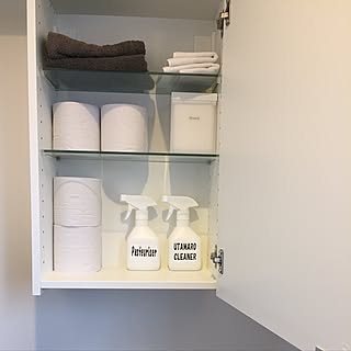 バス/トイレ/収納/トイレ収納/トイレ/トイレ掃除...などのインテリア実例 - 2017-04-08 12:38:55