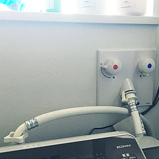 洗濯機用混合水栓のインテリア実例 Roomclip ルームクリップ