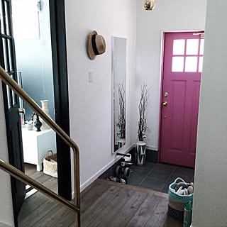 ピンクのドアのインテリア実例 Roomclip ルームクリップ