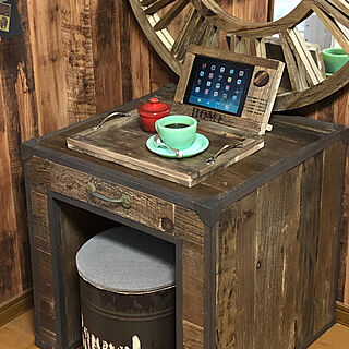 テーブル/DIY/古材/コーヒーのある暮らし/iPadスタンド...などのインテリア実例 - 2019-06-08 14:56:51
