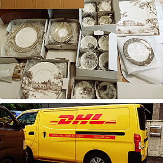玄関/入り口/7/8(月)/海外発送品/ロンドン旅行の別送品/ワールドオブウェッジウッド...などのインテリア実例 - 2019-07-08 12:50:06