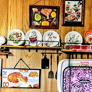 キッチン/パン/ディズニー/お皿ディスプレイ/布地のインテリア実例 - 2017-02-11 07:59:07