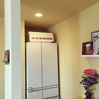 ニトリ 冷蔵庫上のインテリア実例 Roomclip ルームクリップ