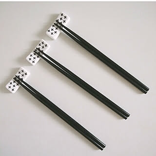 新商品買ったよ!/モノトーン/箸/箸置き/seria...などのインテリア実例 - 2019-01-03 18:31:32