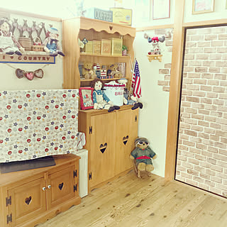 部屋全体/モニター応募/山善ペール缶収納スツールモニター応募/コメントスルーで大丈夫です♡/星条旗...などのインテリア実例 - 2018-01-12 14:58:28