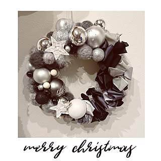 壁/天井/シンプルインテリア/クリスマスツリー/モノトーンインテリア/グレー...などのインテリア実例 - 2018-11-24 13:14:01