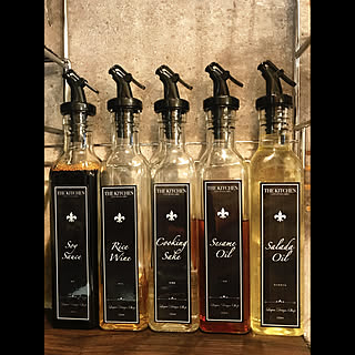 オイルボトル/キッチン/リメイク/DIY/調味料入れ...などのインテリア実例 - 2017-11-03 12:44:21