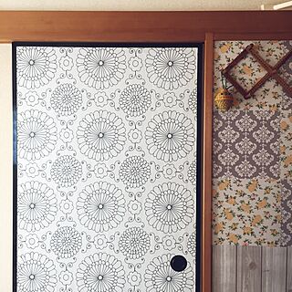 壁紙屋本舗 襖リメイクのインテリア実例 Roomclip ルームクリップ